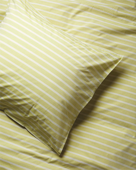 Kussensloop Set Katoen Streep Yellow Ecru - SUITE702