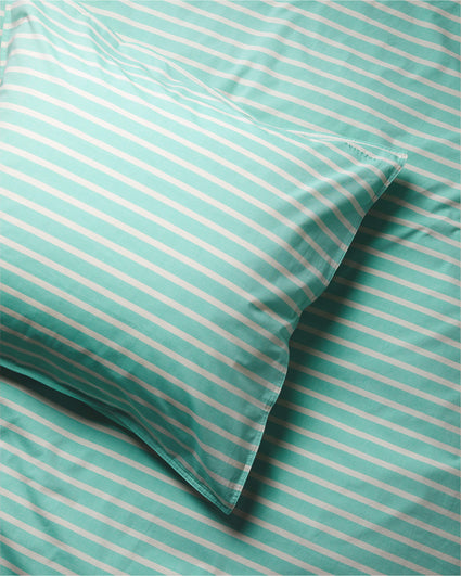 Kussensloop Set Katoen Streep Green Ecru - SUITE702