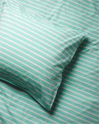 Kussensloop Set Katoen Streep Green Ecru - SUITE702