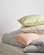 Kussensloop Set Katoen Streep Pink Ecru - SUITE702