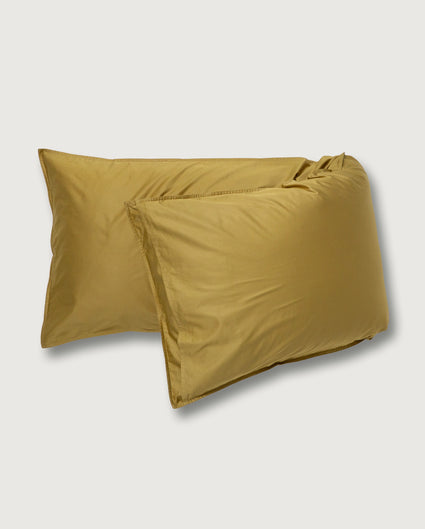 bedMATE Pillowcase Satin Olive Gold