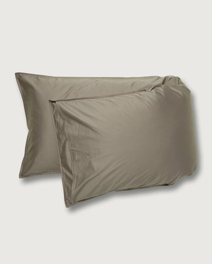 bedMATE Kissenbezug Satin Taupe Grey