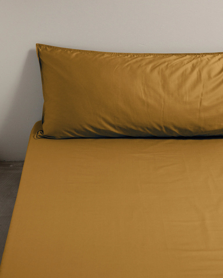 Hoeslaken Satijn Caramel - SUITE702