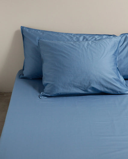 bedMATE Pillowcase Satin Ocean Blue