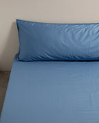 Hoeslaken Satijn Ocean Blue - SUITE702