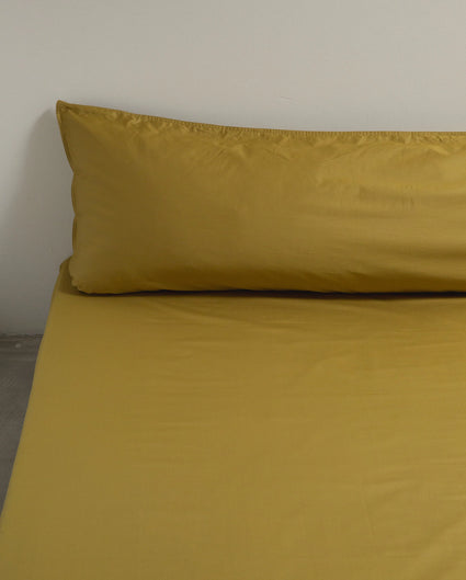 bedMATE Pillowcase Satin Olive Gold