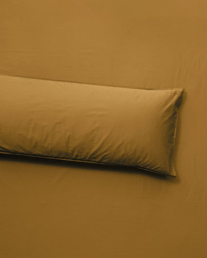 bedMATE Taie d'oreiller Satin Caramel