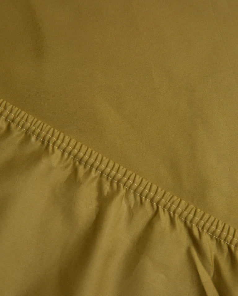 Hoeslaken Satijn Olive Gold - SUITE702
