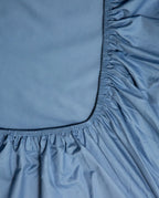 Hoeslaken Satijn Ocean Blue - SUITE702