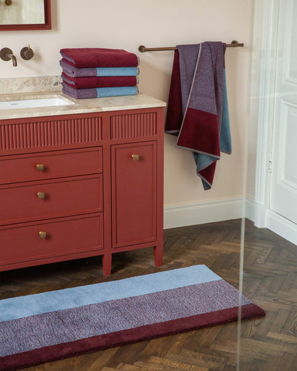 Badhanddoeken Set Blend Sky Blue Bordeaux (2 st.) - SUITE702