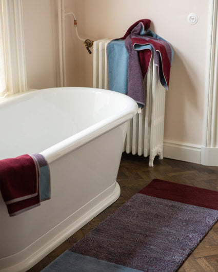 Badhanddoeken Set Blend Sky Blue Bordeaux (2 st.) - SUITE702