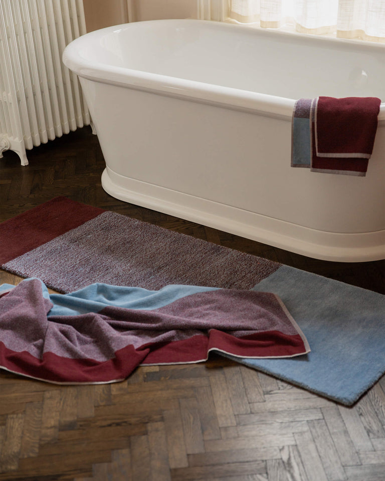 Badhanddoeken Set Blend Sky Blue Bordeaux (2 st.) - SUITE702