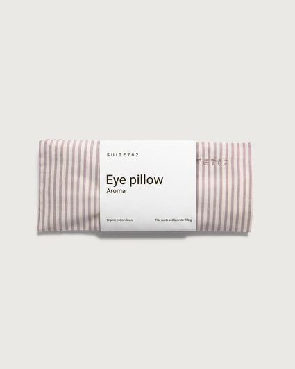 Coussin pour les yeux Aroma Stripe Marron Écru