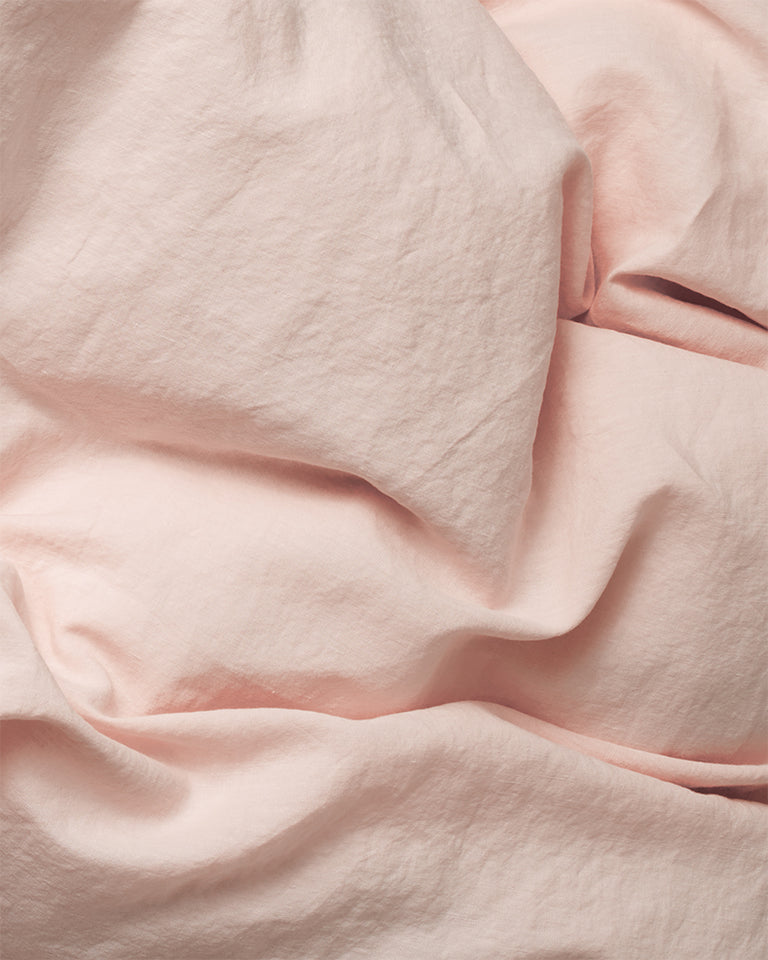Parure de lit en lin lavé Blush - SUITE702