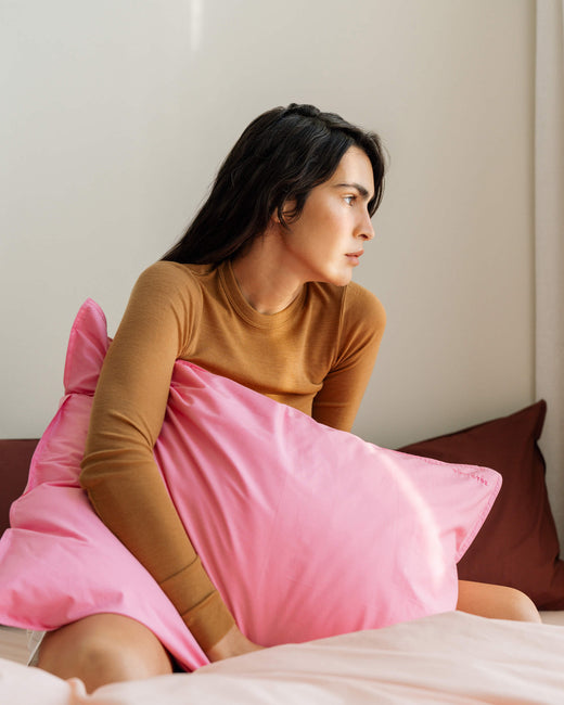 Kussensloop Katoen Pink Candy