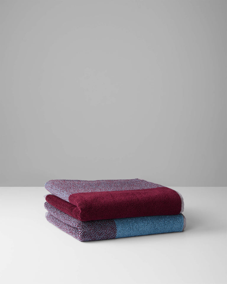 Handdoeken Set Blend Sky Blue Bordeaux (2 st.) - SUITE702