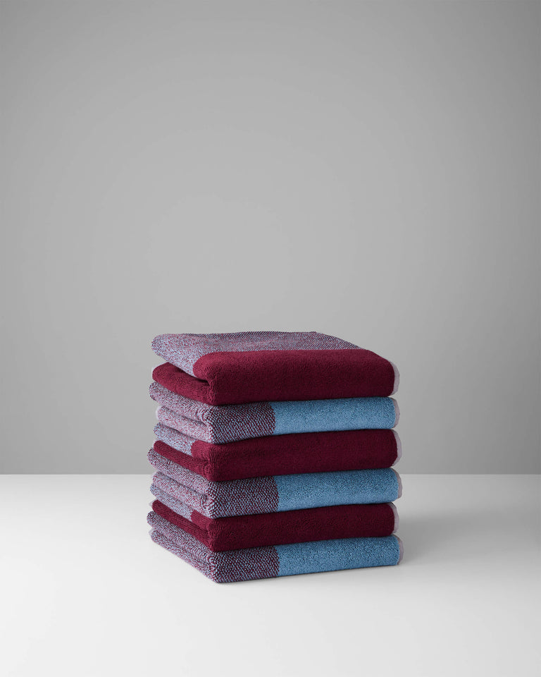 Handdoeken Set Blend Sky Blue Bordeaux (2 st.) - SUITE702