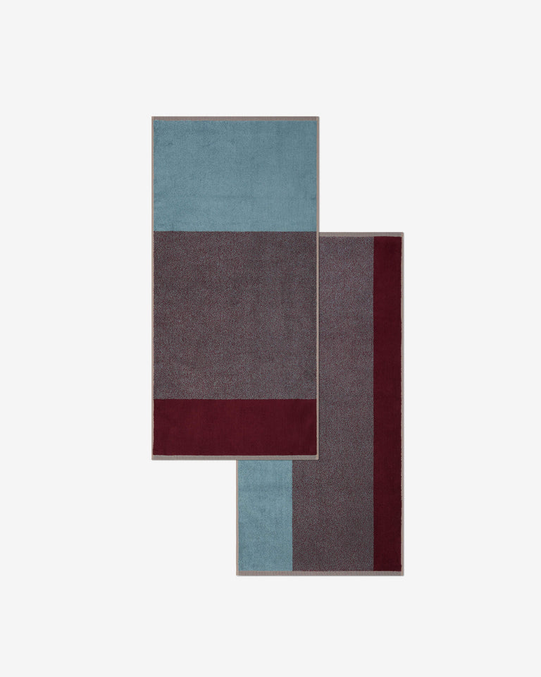 Handdoeken Set Blend Sky Blue Bordeaux (2 st.) - SUITE702