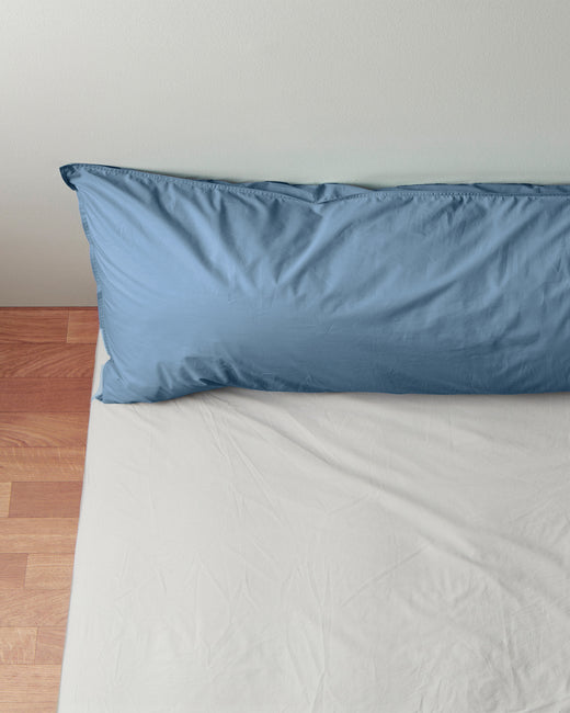 bedMATE Taie d'oreiller Coton Bleu Calme