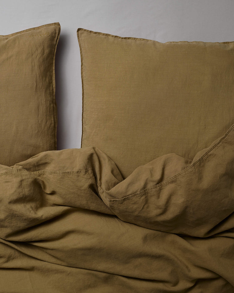 Beddengoed Set Linnen Khaki Gold - SUITE702