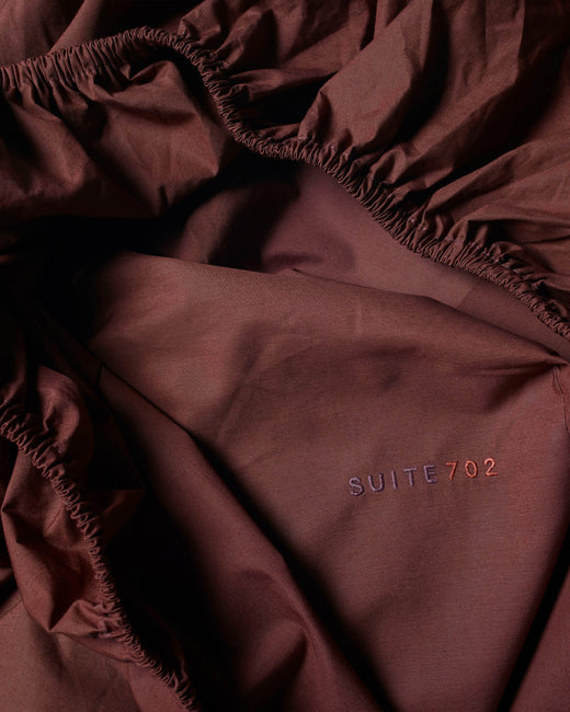 Hoeslaken Katoen Brique Red - SUITE702