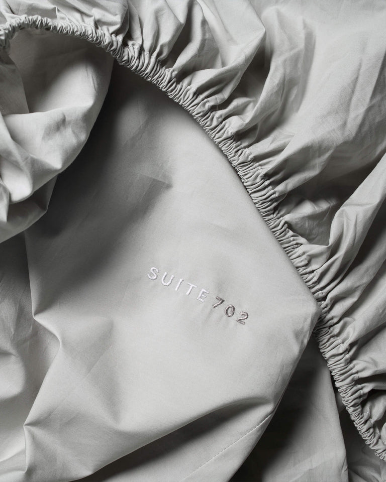 Hoeslaken Katoen Silver Grey - SUITE702