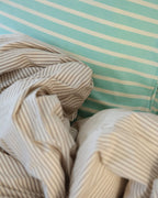 Kussensloop Set Katoen Streep Green Ecru - SUITE702