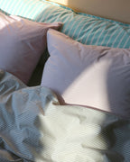 Kussensloop Set Katoen Streep Pink Ecru - SUITE702