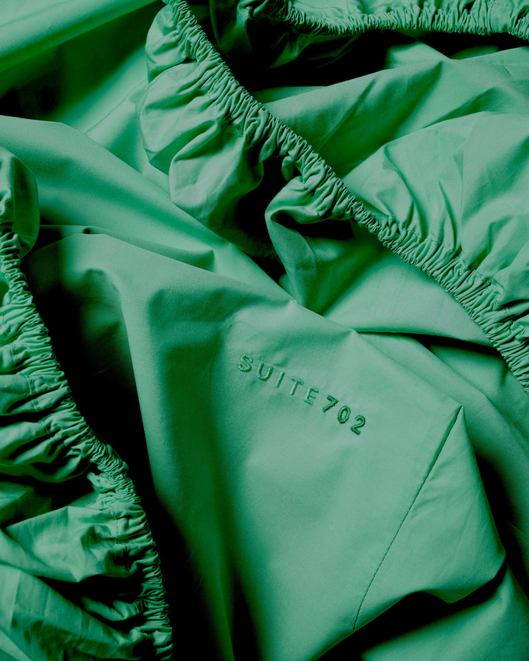 Hoeslaken Katoen Jade Green - SUITE702