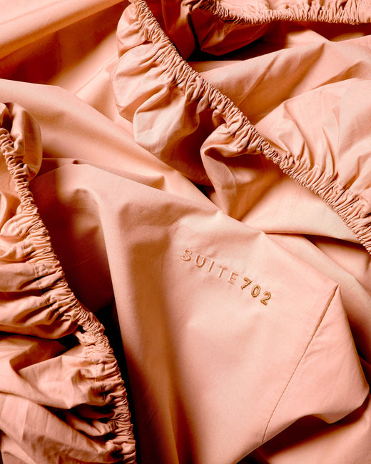 Hoeslaken Katoen Peach - SUITE702
